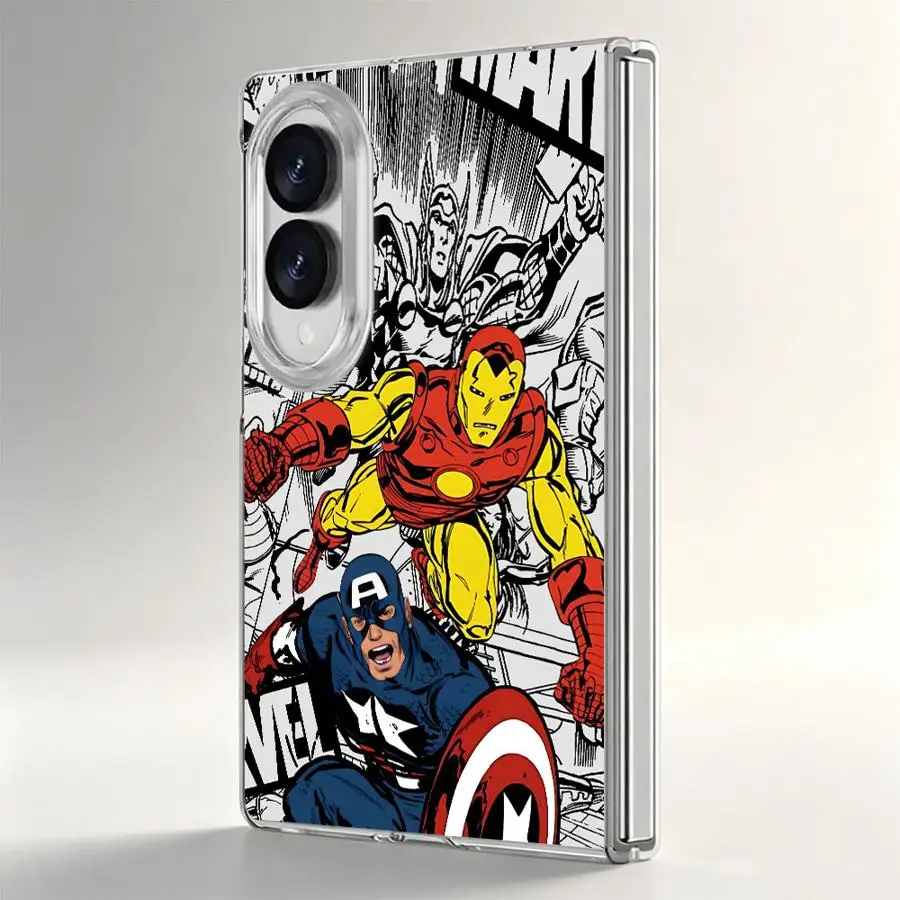 Phone Funda Case for Samsung Galaxy Z Fold 8 PC Hard Luxury ZFold8 ZFold 8 Lronman