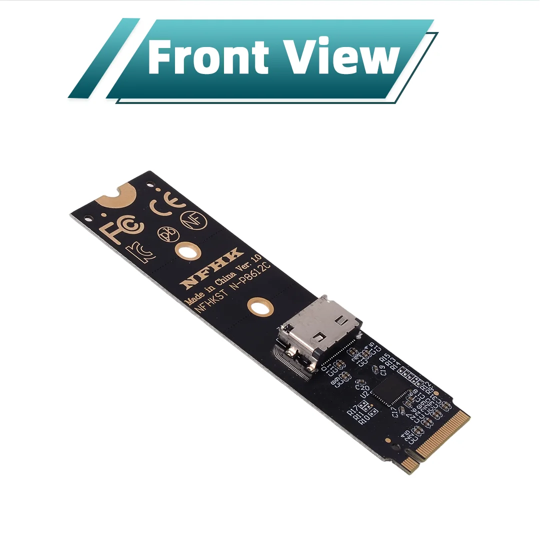 Speedier NVMe M.2 To Oculink SFF-8612 Adapter with Redriver Signal Amplification for NVIDIA  AMD Consumer Graphics Card GPU