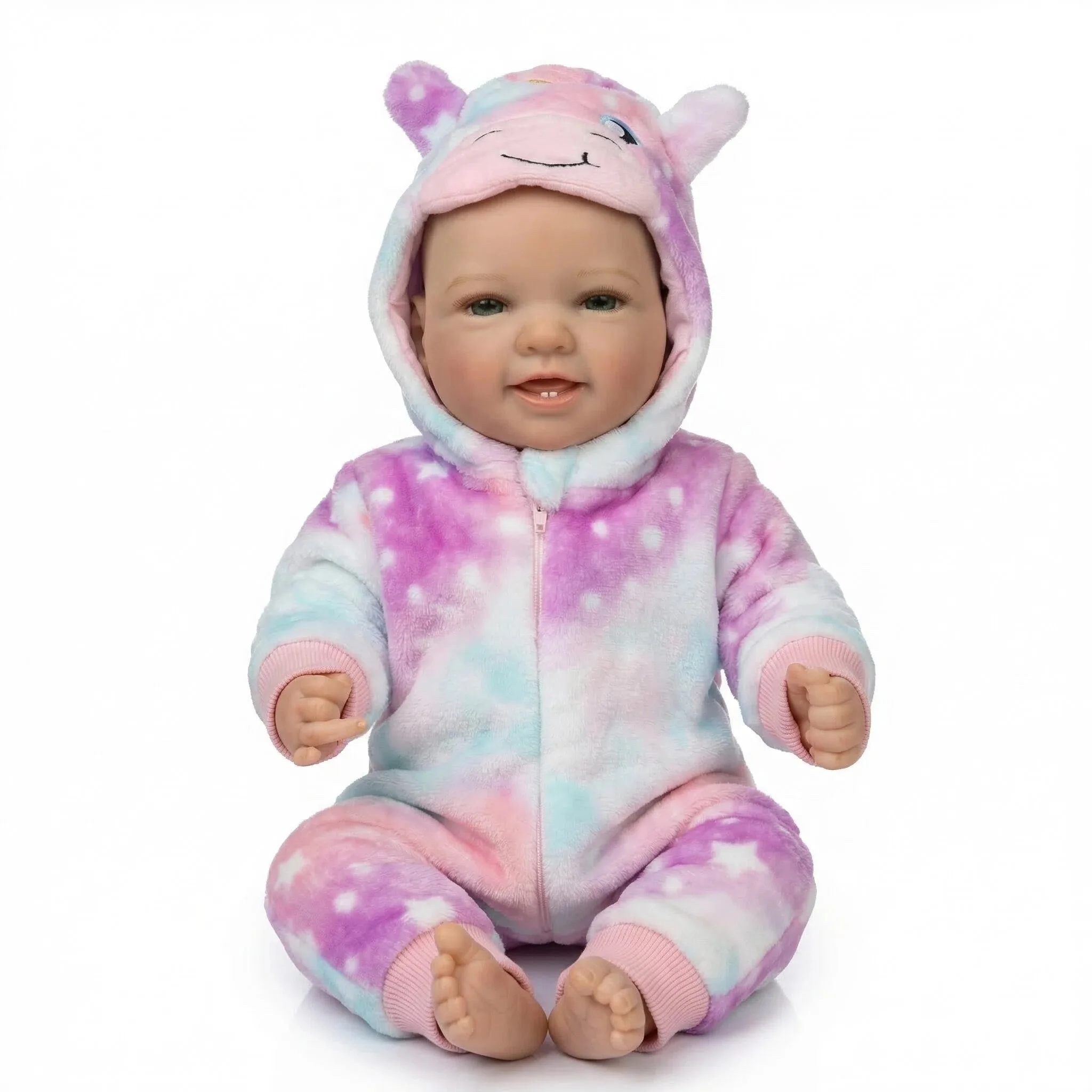 

Кукла-реборн NPK 17 дюймов - реалистичная 3D-кукла с нарисованной кожей, волосами и видимыми венами, коллекционная фигурка, как на фото.