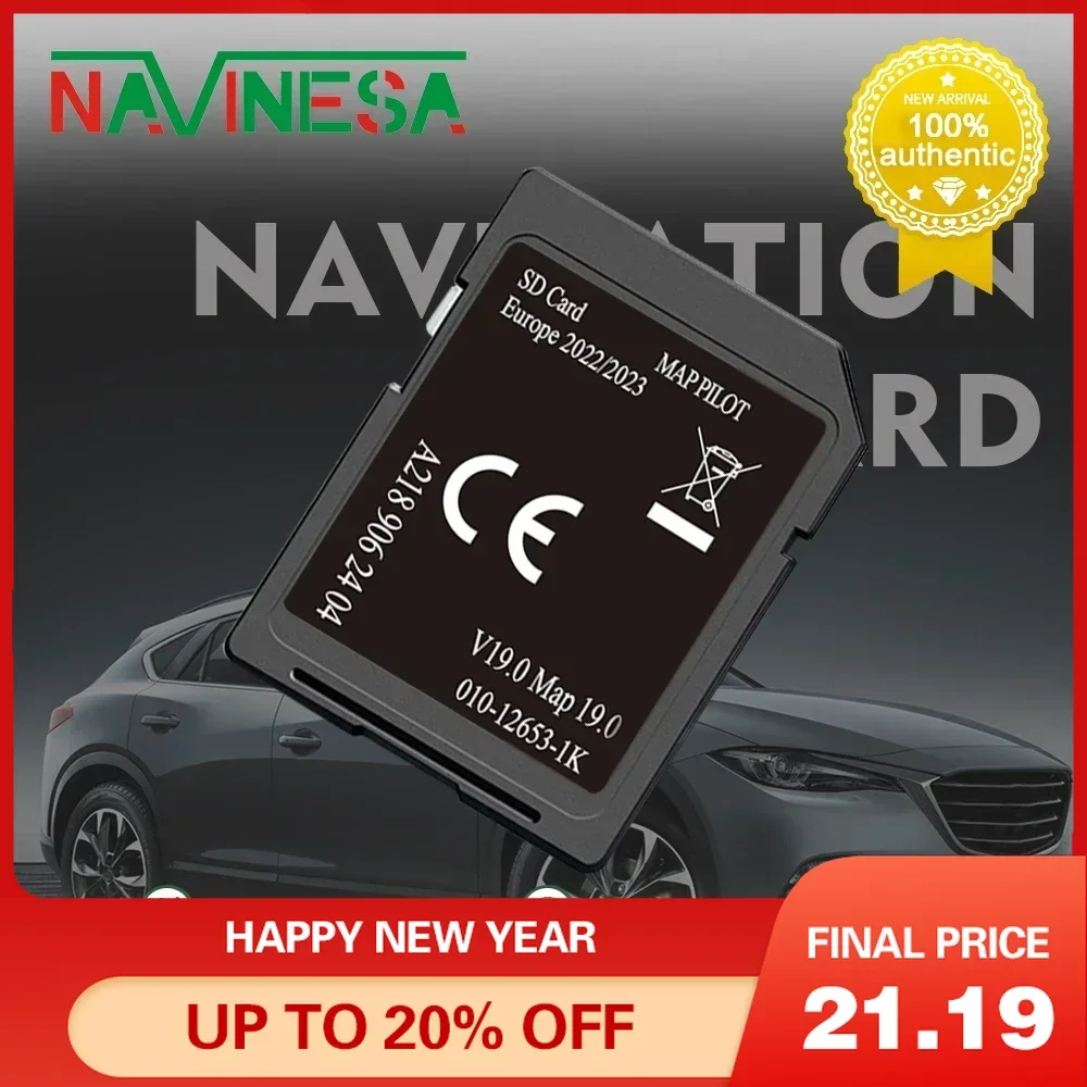 

A218 V19 32GB GPS Navigation Europe for Mercedes A-class BR176 W176 2014 2020 Memory Sat NAV