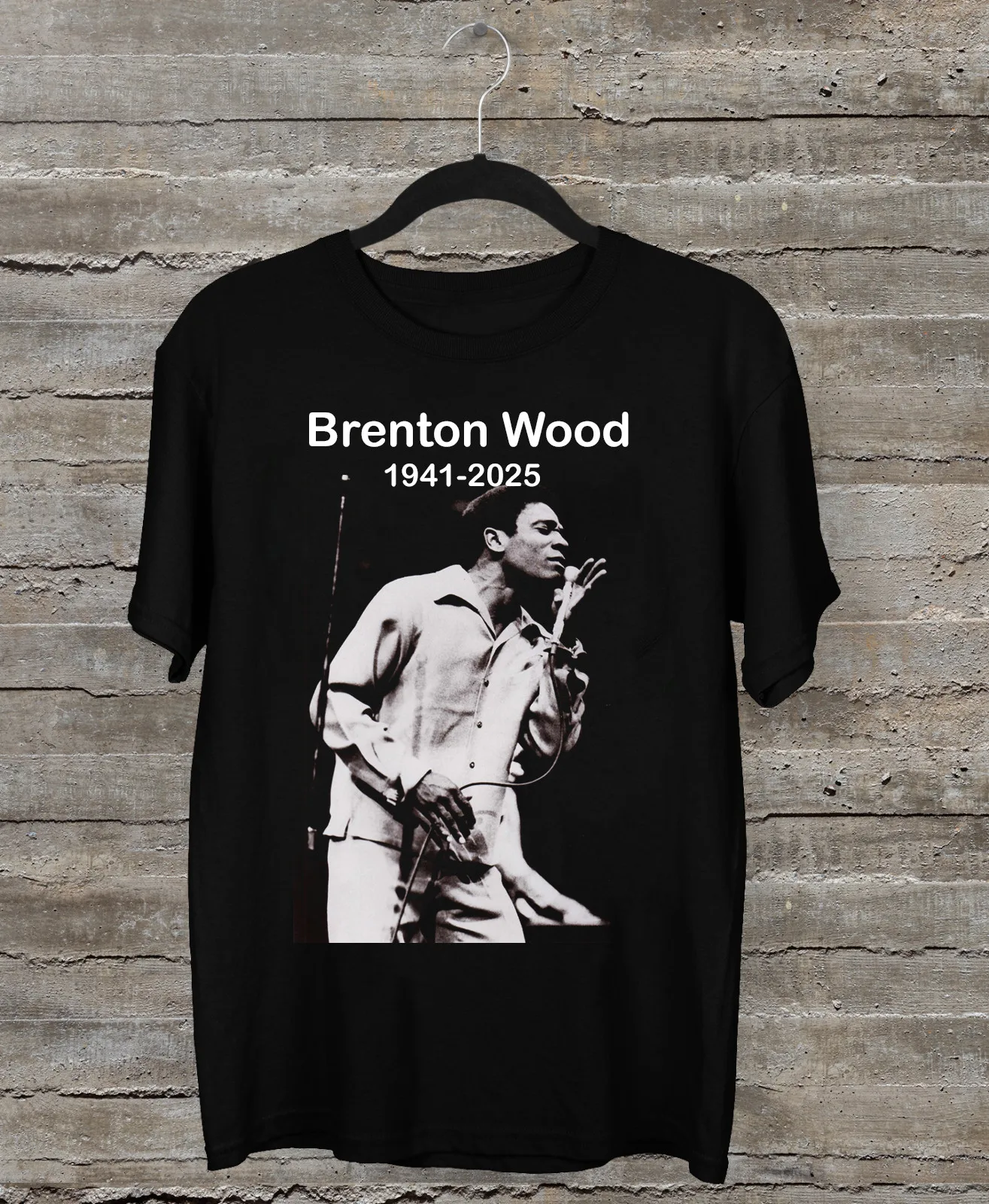 Remembering Brenton Wood 1941-2025 Short Sleeve Black All Size Shirt PP196