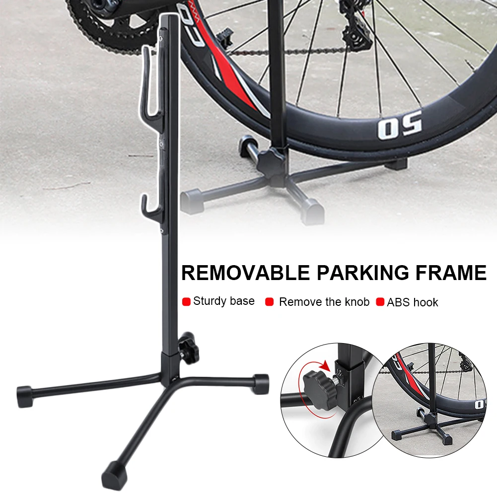 1pc Iron Bicycle Rack MountBike Rack HolderAdjustable Folding StorageBicycle Repair ToolSuitable For Mountain Bikes Road Bikes