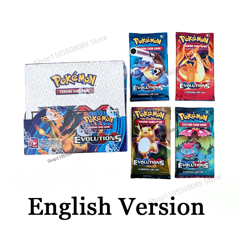 360 Stück Pokemon-Karten Evolutions Battle Style Booster Box Sammelkartenspiel TCG Kinder-Sammelkarten Pokemon-Spielzeug