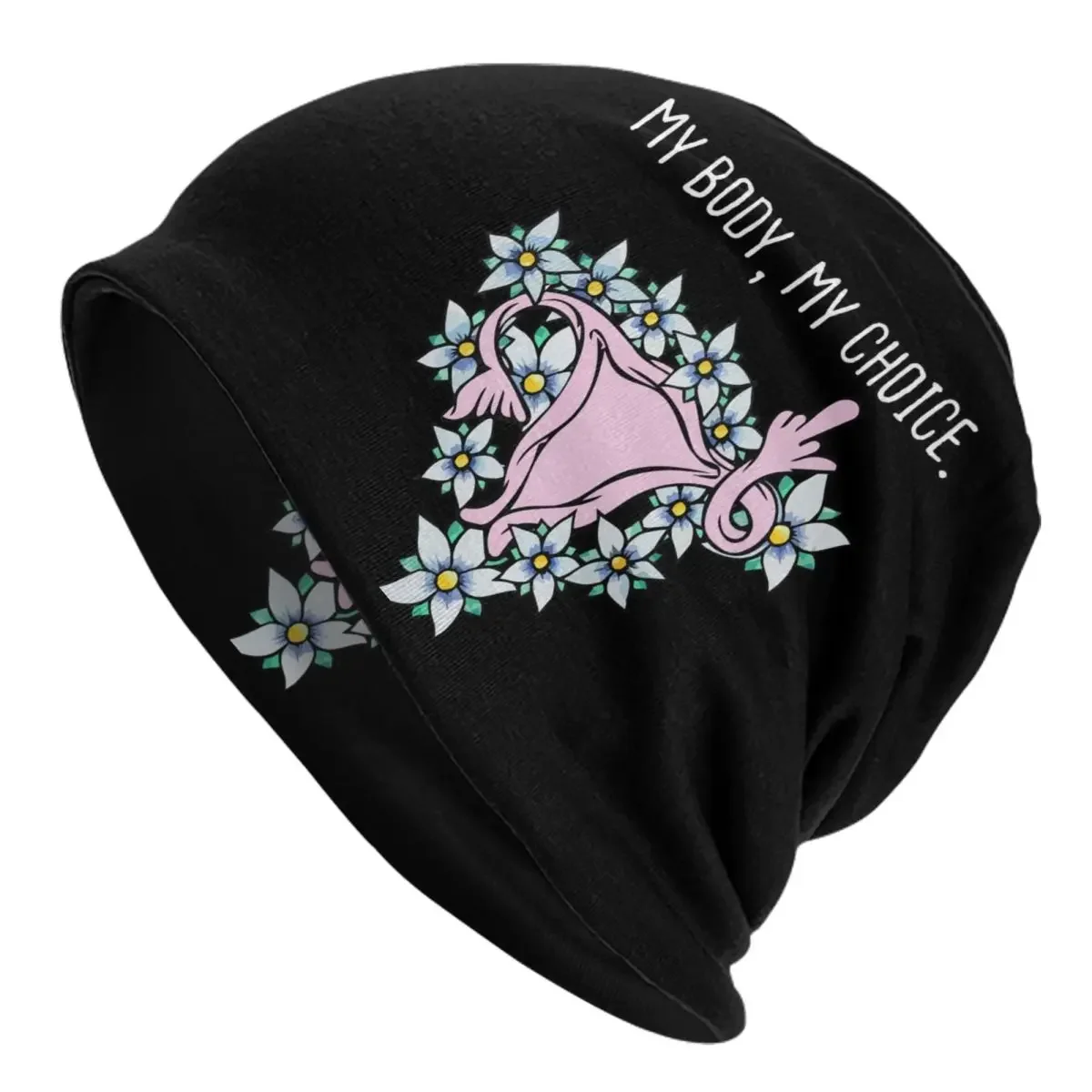 Uterus Pro-Choice Feminist Feminism Gift Idea Skullies Beanies Hats Winter Women Street Cap Thermal Elastic Bonnet Knitted Hat