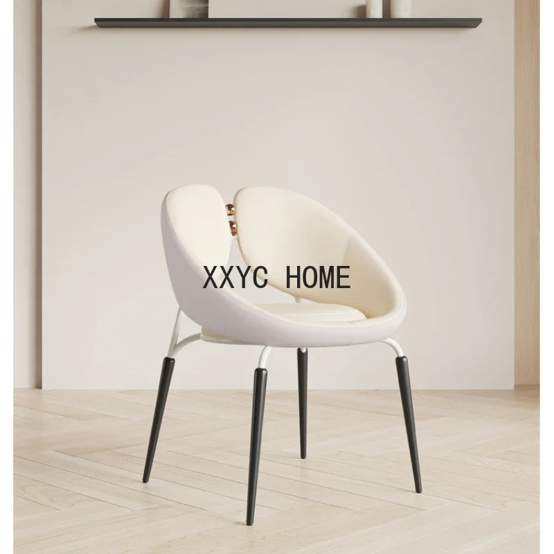 

Modern Light Luxury Dining Chair Simple Style Armchair Conference Chair Italian Minimalist Designer Furniture
