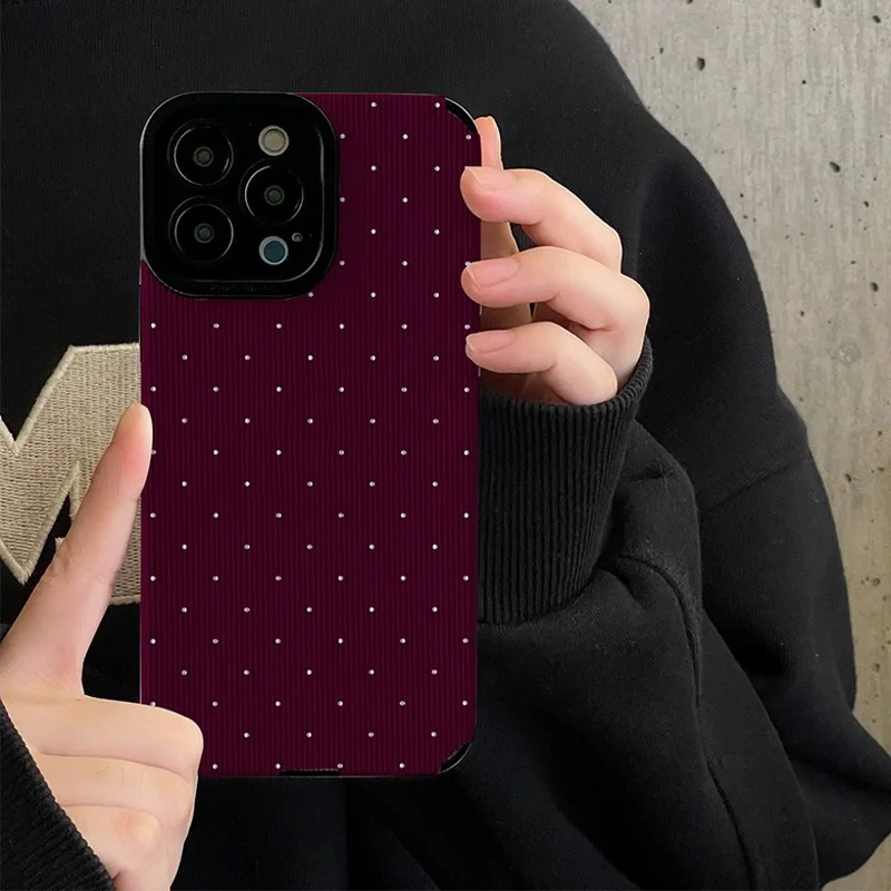 Wave Point Polka TPU Phone Case For iPhone 11 12 13 14 Pro X XS Max XR Dots Cases For iPhone 7 8 14 Plus Soft TPU Silicone Cover