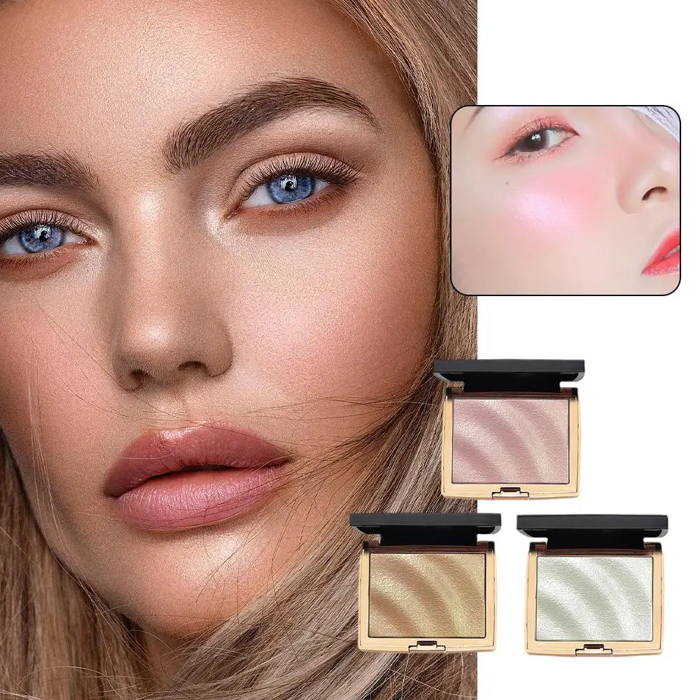 1pcs Galaxy Highlighter Powder Palette Waterproof Lasting Face Contour Brighten Create three-dimensional makeup