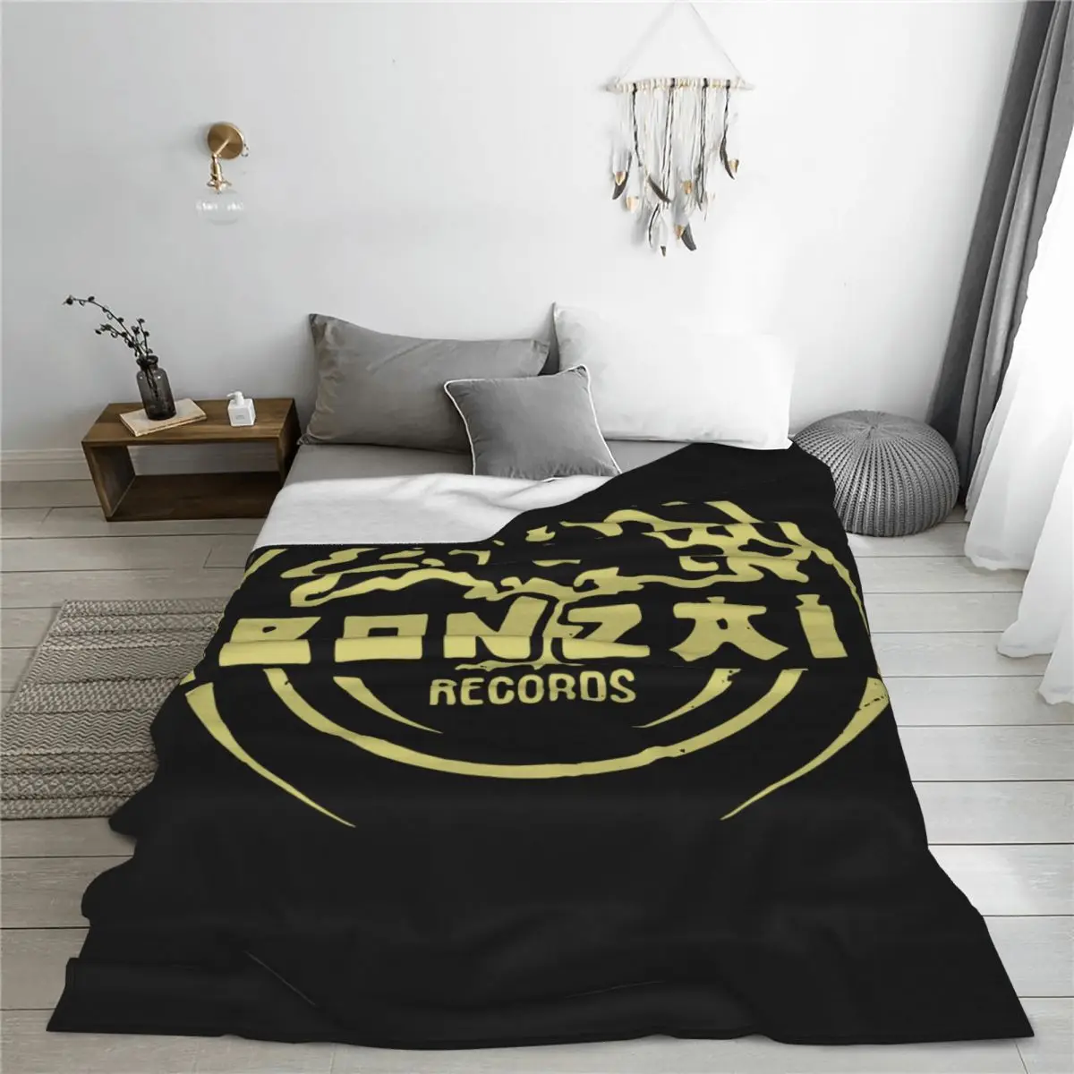 THUN-Music-DERDOM Velvet Throw Blanket Hardcore Wizard Blankets for Sofa Travel Ultra-Soft Bedding Throws