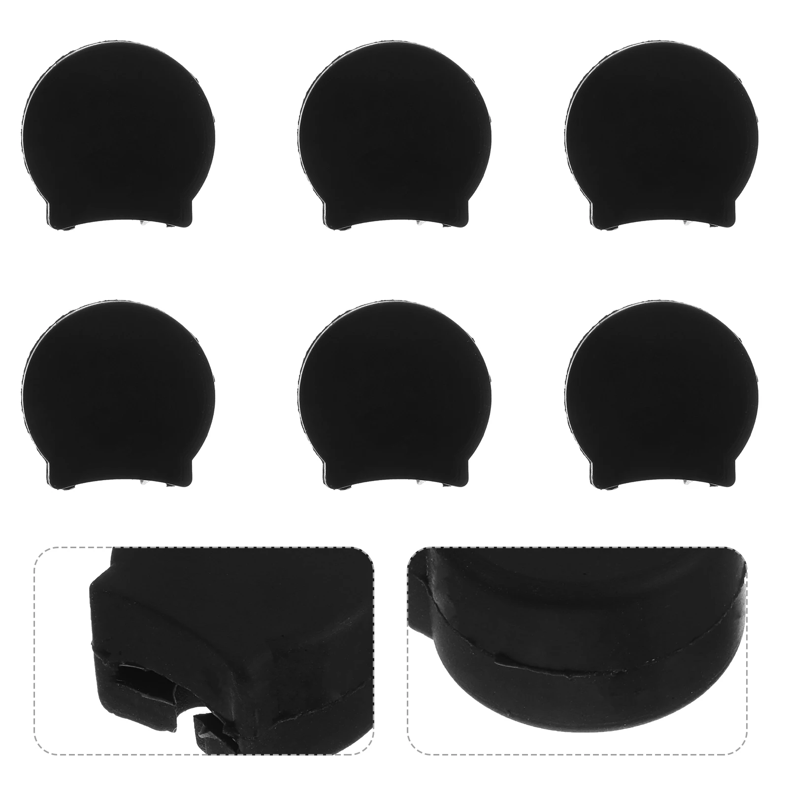 

10pcs Rubber Clarinet Thumb Rest Cushion Anti-Slip Finger Sleeves Universal Fit Musical Instrument Accessories Stage Teaching