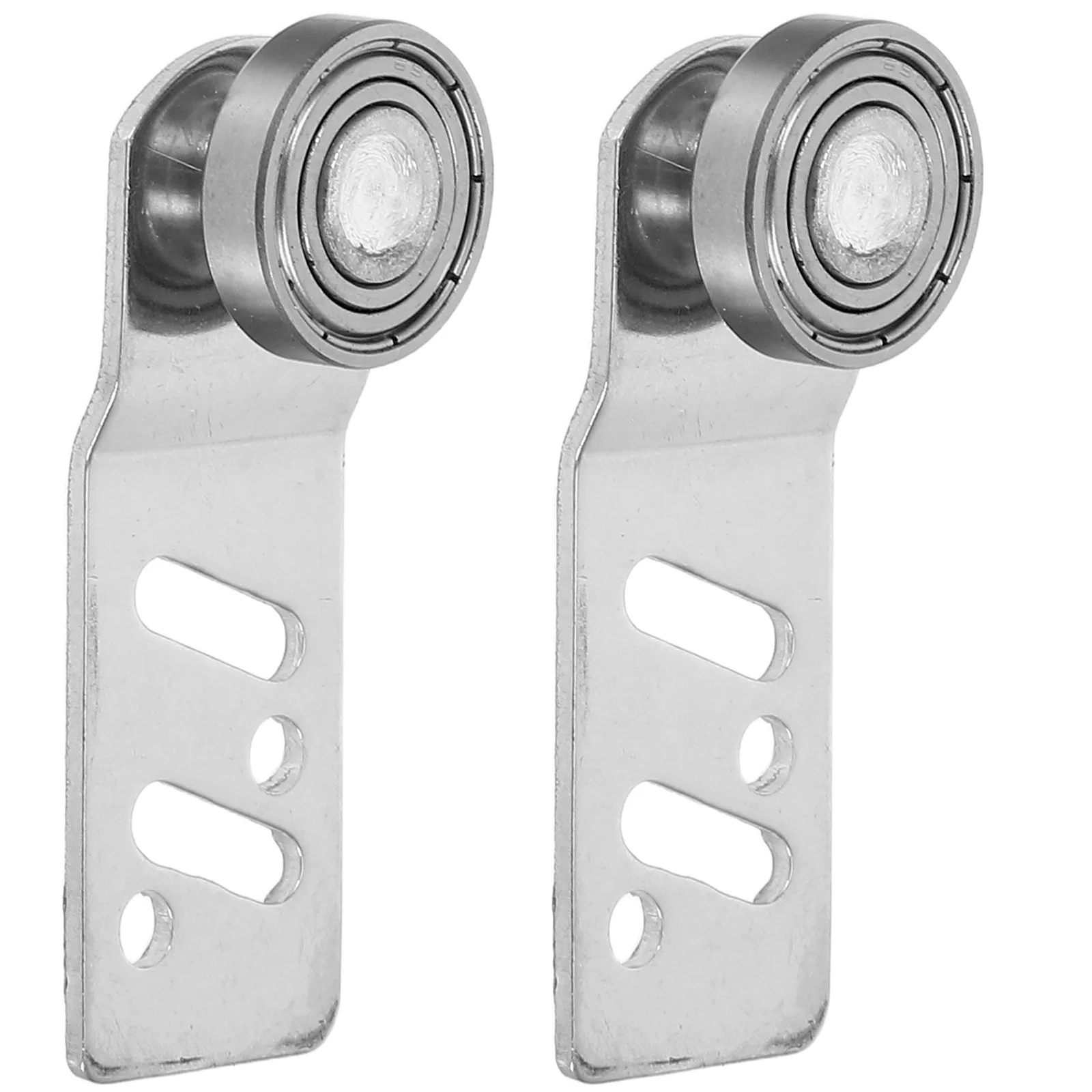 

1Pair Stainless Steel Sliding Door Pulley 23mm Axle Heavy Duty Angled Sliding Runner Steel Ball Bearings High Load Warehouse