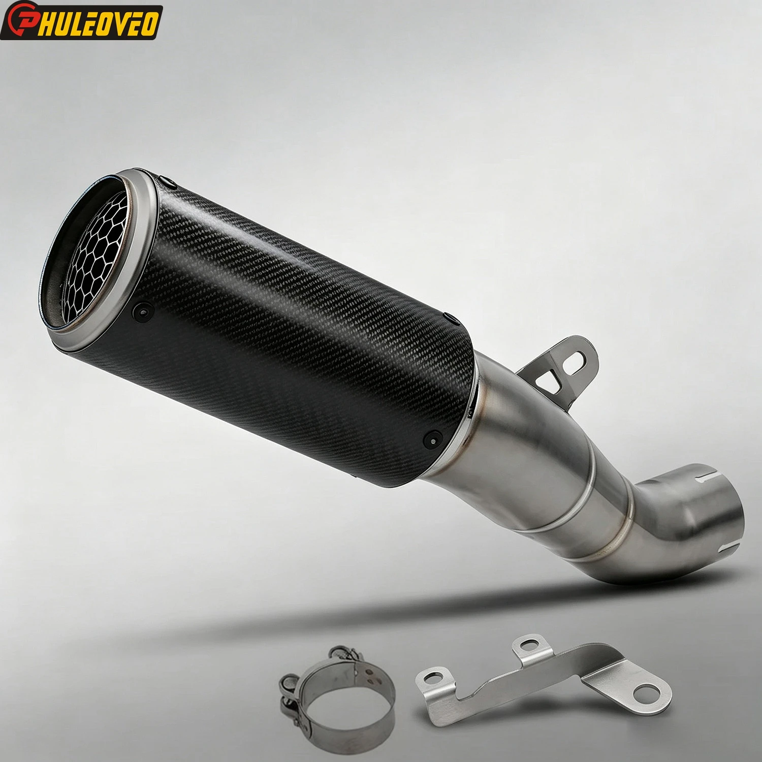 Carbon Titanium Alloy for Aprilia RSV4 1100/Factory Tuono V4 1100/Factory 2021-2026 Motorcycle Exhaust Slip-on Mid Link Pipe