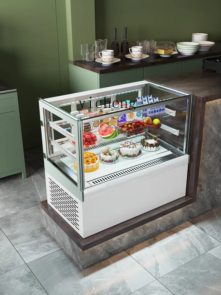 Tqh Cake Small Dessert Display Cabinet Desktop Fruit Fresh Cabinet Bar Commercial Western Point Refrigerated Cabinet