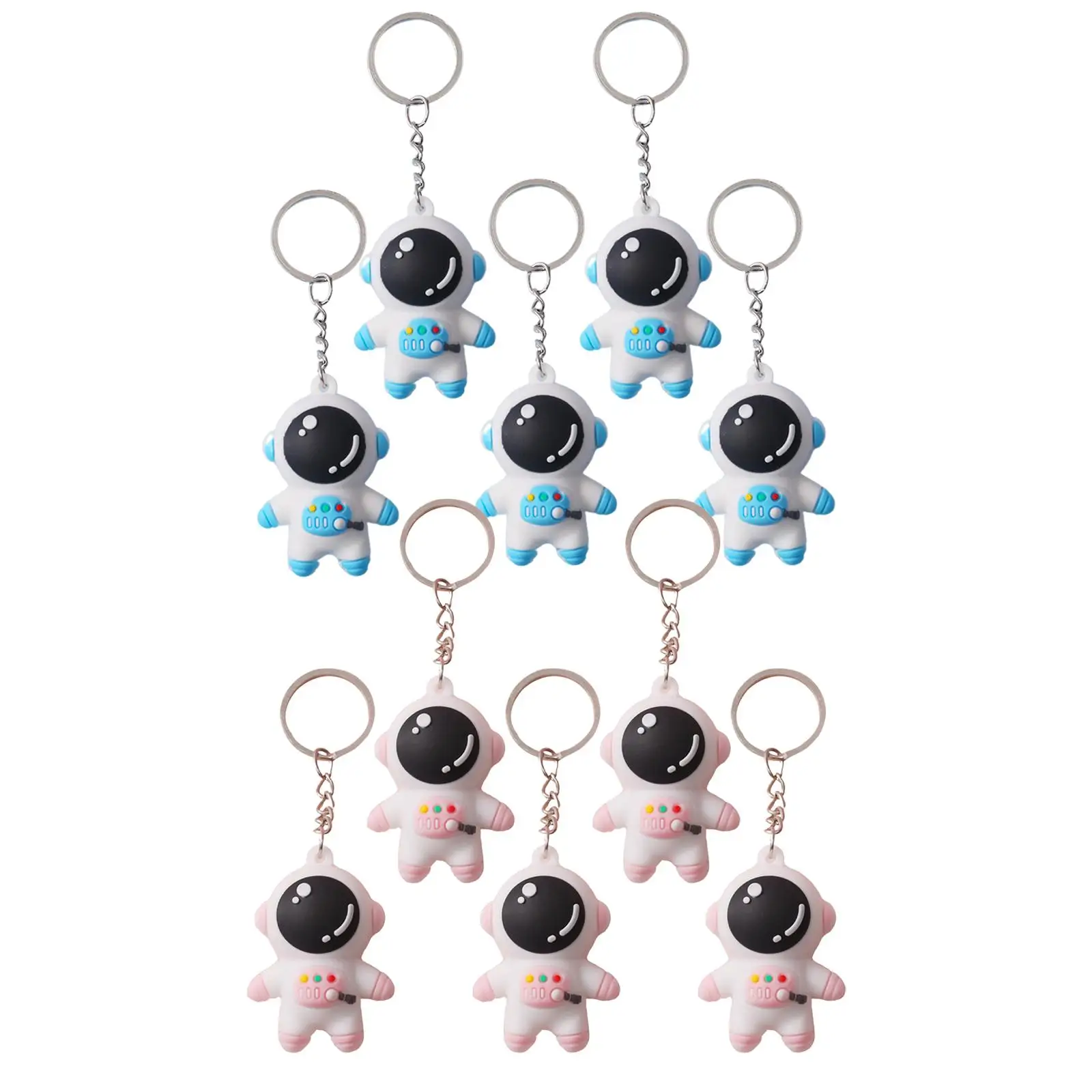 5x Astronaut Keychain Exquisite Unique Keyring Car Keys Holder for Cool Gifts