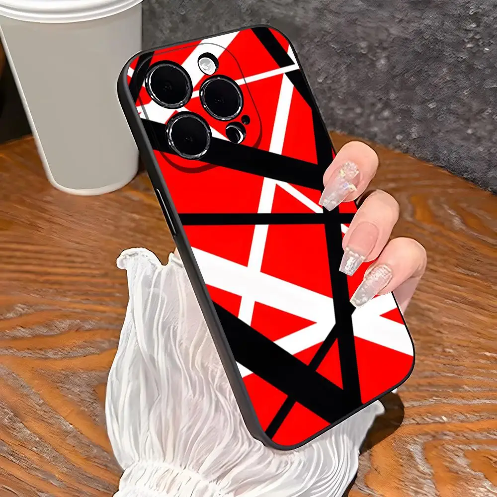 Eddie Van Halen Graphic Guitar Phone Case For iPhone 18 17 16 15 11 12 14 13 Pro Max Mini XS XR 7 Plus 17E Air Shockproof Cover