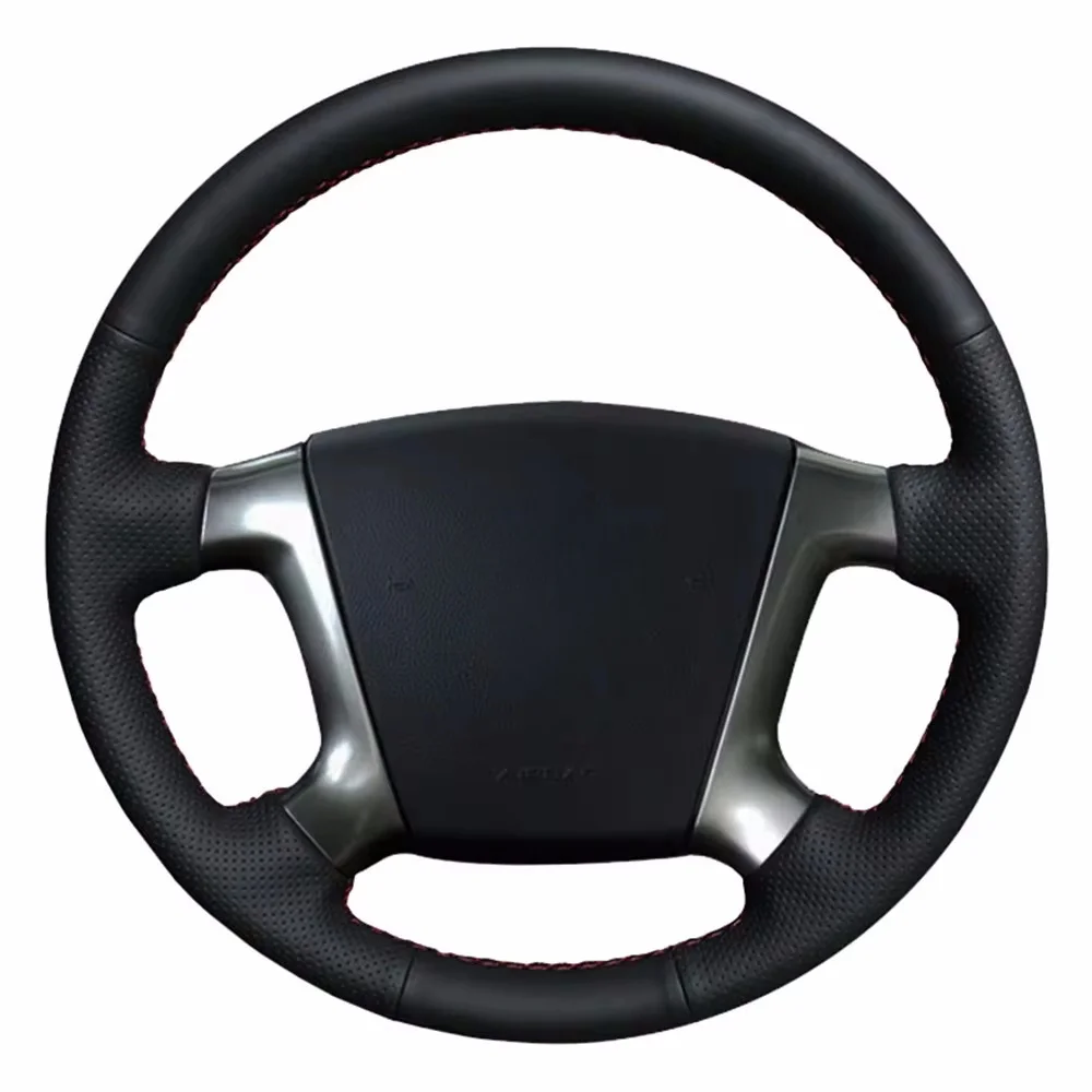 DIY Black Non-slip Faux Leather Car Accessories Steering Wheel Cover For Chevrolet Chevy Epica 2006 2007 2008 2009 2010 2011