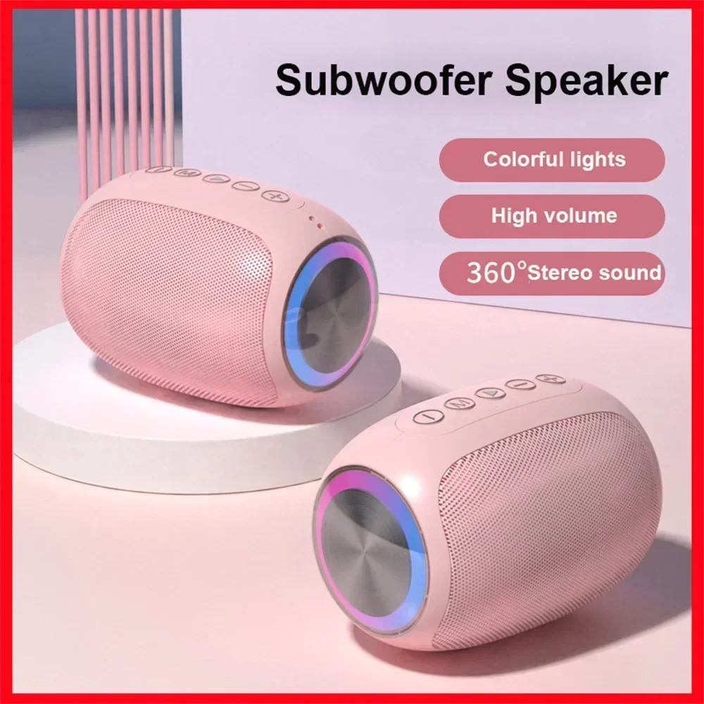 

Sound Support TF Card FM Box Waterproof 10W Bass Powerful Portable Bluetooth Speaker Box Outdoor Sound Ra Pink Speaker Bluetooth