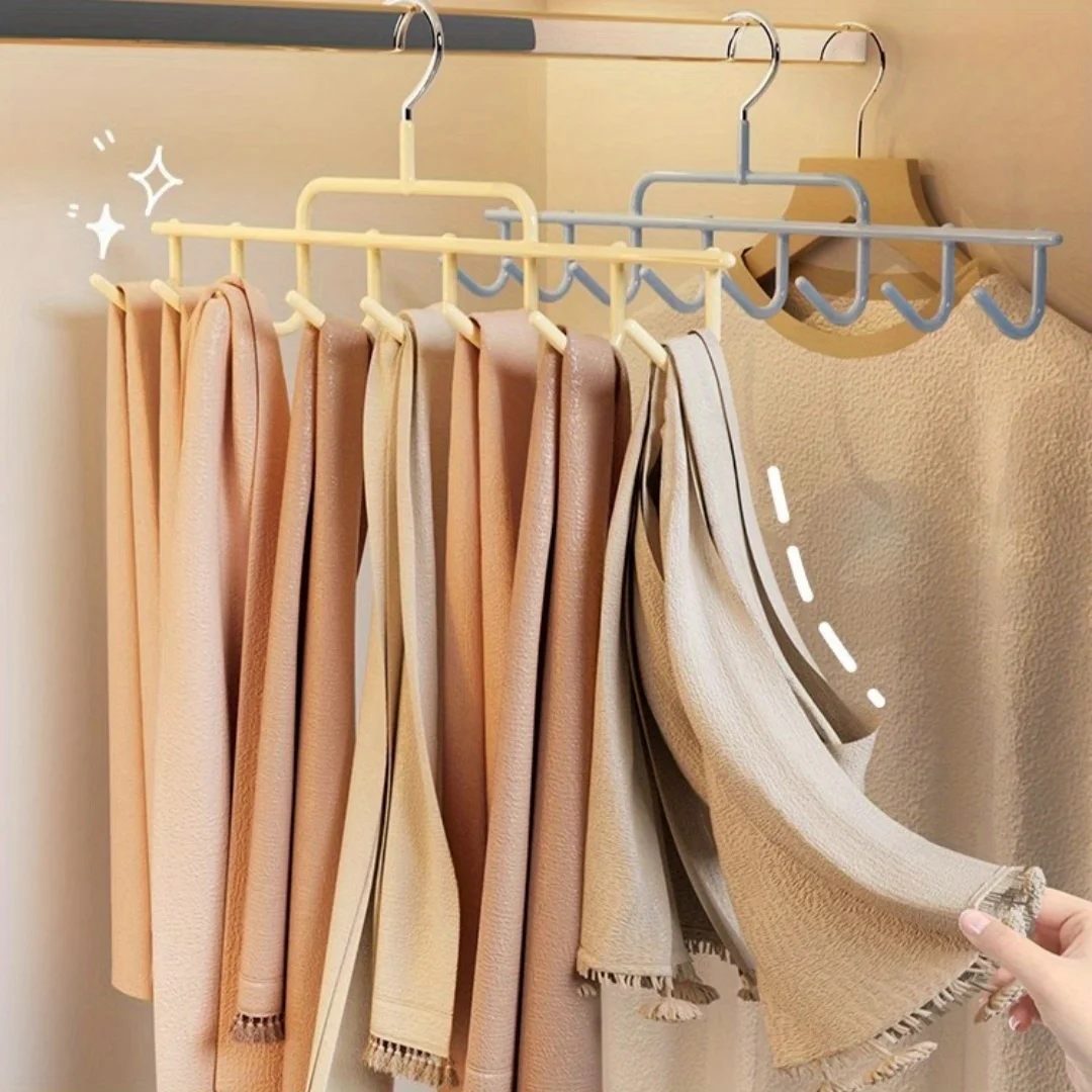 2/1Pcs Multi Purpose 8-hook Hanger, Capable of Hanging Straps/hats/underwear/belts, Etc, with Strong Load-bearing Capacity
