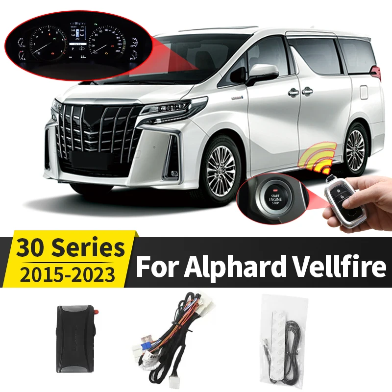 

Стартер для дистанционного ключа, подходит для Alphard Vellfire 30 серии 2015-2023, обновленные и модифицированные аксессуары, комплект корпуса