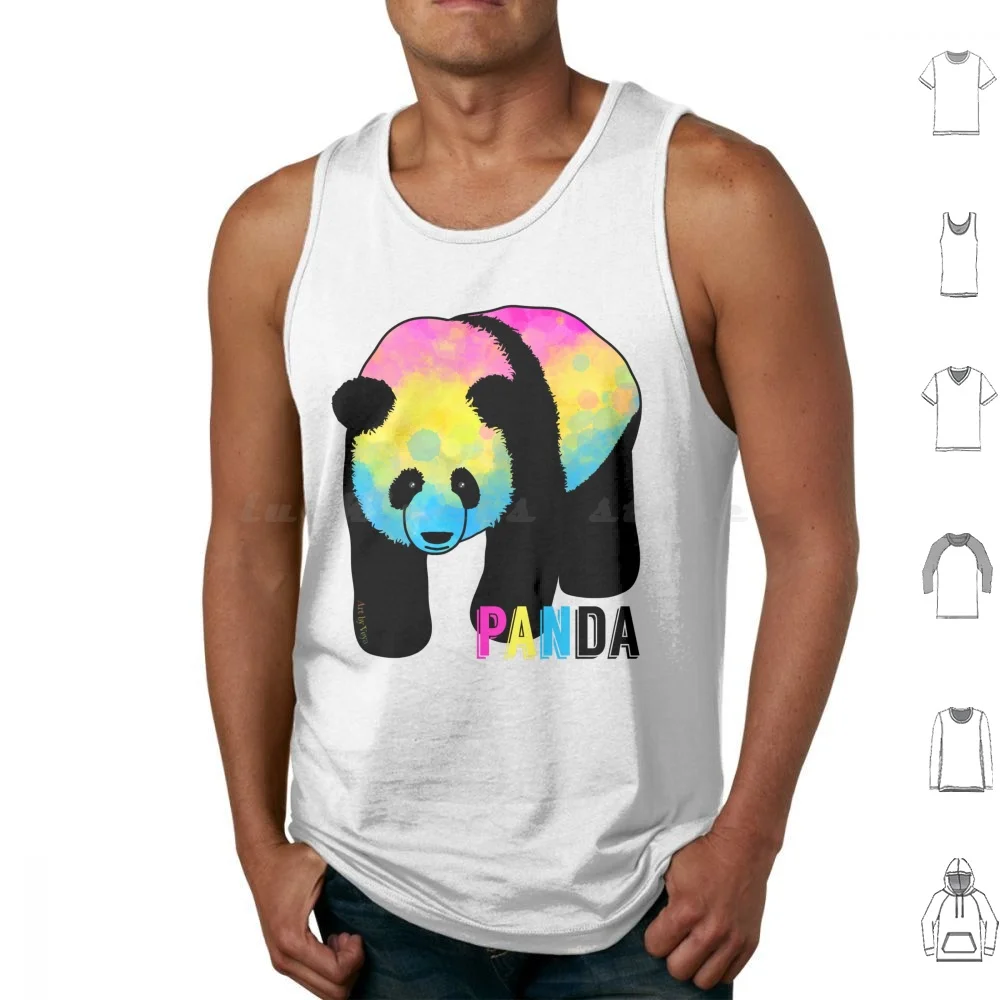 It's A Panda Tank Tops Print Cotton Panda Pan Pansexual Queer Pride Bisexual Pansex Pan Pride Queer Pride Flag Pan Flag