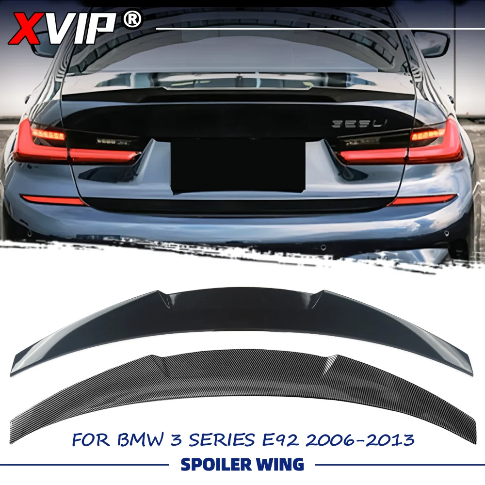 

XVIP Glossy Black Glossy Carbon Fiber Look M4 Style Rear Spoiler Wing For BMW 2006-2013 3-Series E92 Coupe M3