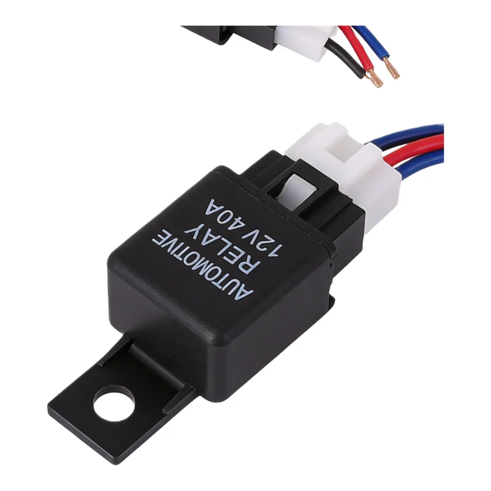Package Contents: Cable Car Relay Cable Car Relay 1pc For Car Alarms 12V Black Cable Car Relay HID Headlights 1*Car Relay