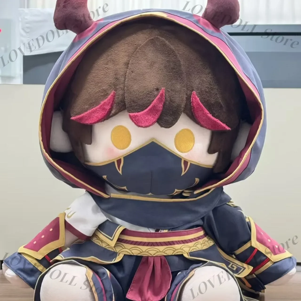 

Game Supernatural Action Group 40cm Sitting Posture Plush Cotton Doll Stuffed Plushie Pillow Cosplay Toys Decor Figure Gift