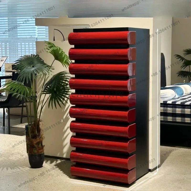 Bedroom Large Capacity Storage Cabinet home Modern Luxury TWR Solid Wood Piano Chest of Drawers Living Room Wall Storage Cabin