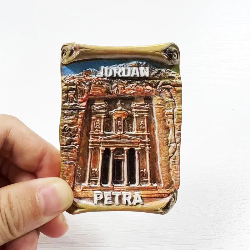

Jordan Petra 3D Resin Fridge Magnet - Detailed Room Decor for Home & Office (Cute & Strong)
