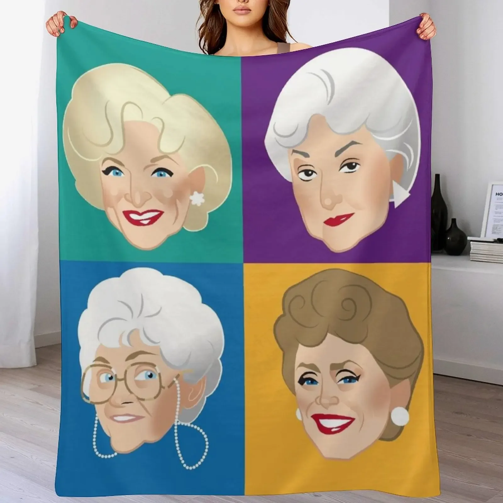 

Pals & Confidants Throw Blanket Soft Plaid Summer Camping Thermals For Travel Blankets