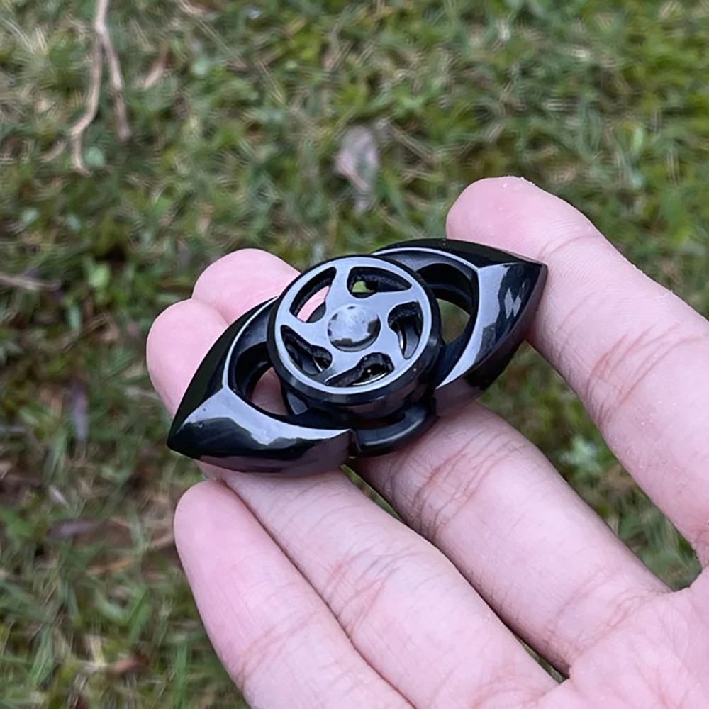 Grey Crossing EDC Two-Bladed Fidget Spinner Zirconium Fidget Toys For Adults Stress Relief Toy Office Desk Accessories