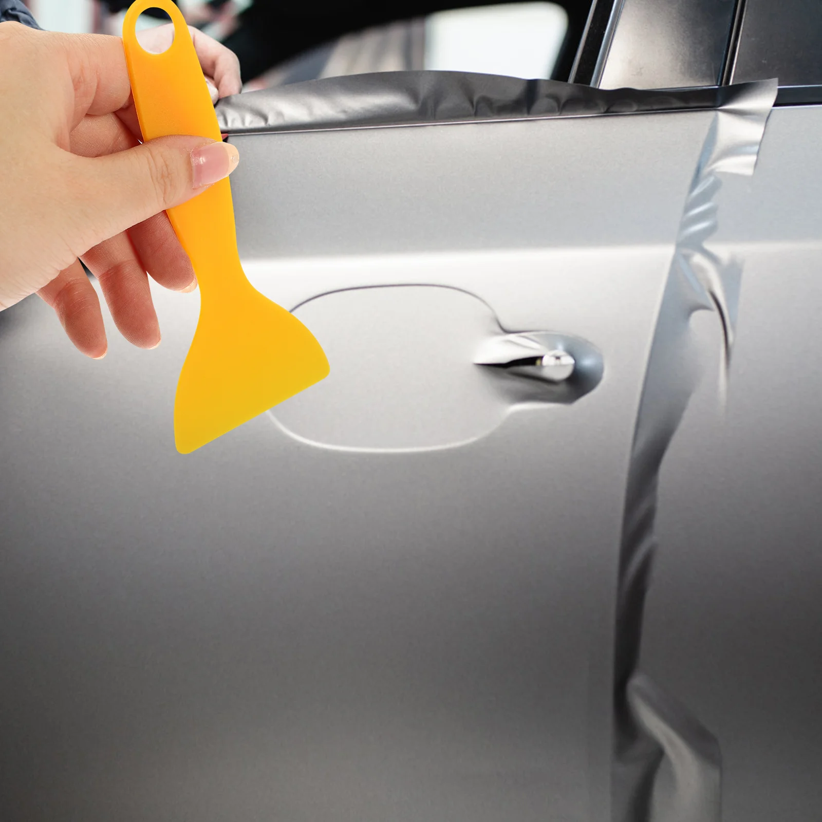 

TEHAUX 25Pcs Car Wrap Vinyl Tool Non Scratch Plastic Scraper for Automotive Window Tint Adhesive Removal