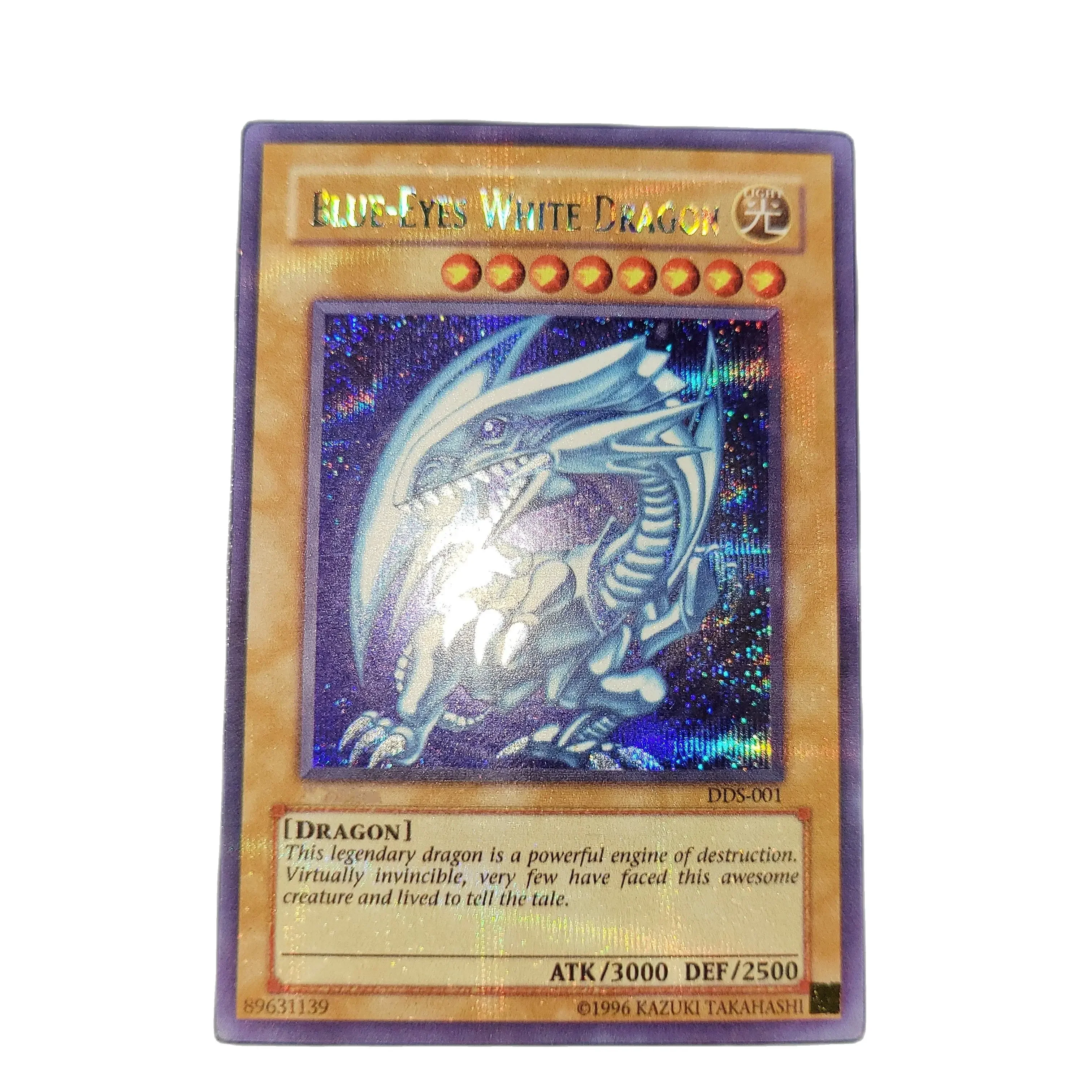 Yu-Gi-Oh Secret Rare DDS-001/Blue-Eyes White Dragon Children's Gift Collectible Card Toys (Not Original)