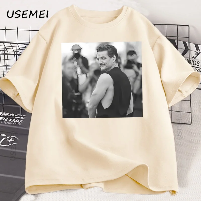 Pedro Pascal Daddy T-Shirt Men Women Vintage 90s Graphic Tee Cotton Short Sleeve Round Neck Streetwear Man Clothes Y2k Tops