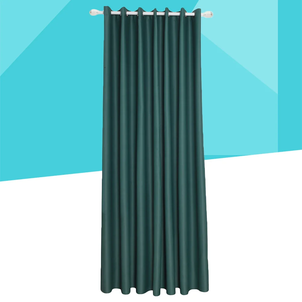 Cortina opaca para ventana, verde oscuro, 100x130, con aislamiento térmico, paneles con ojales texturizados gruesos, cortinas para oscurecer la habitación