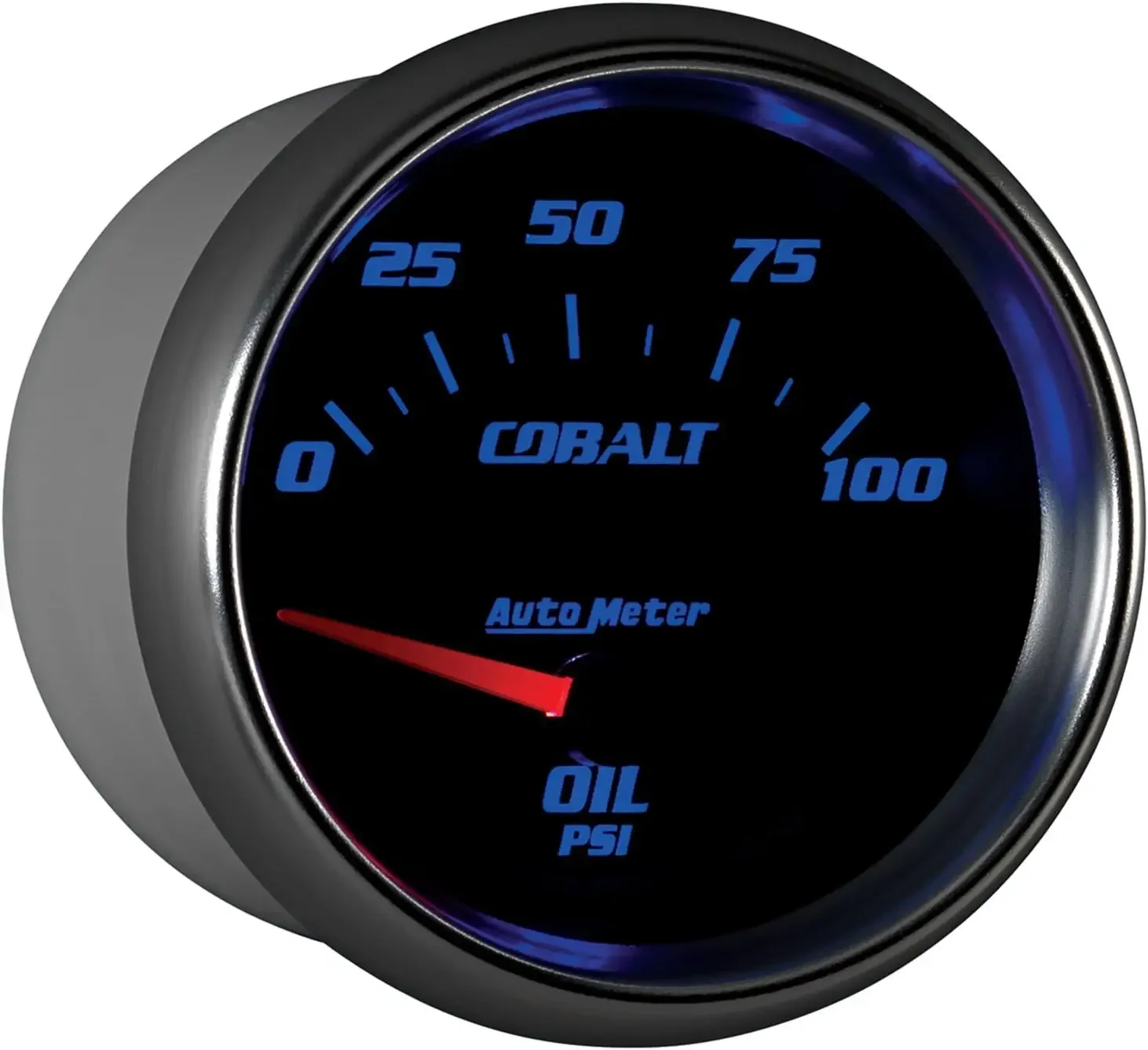 Medidor 7927 Cobalto 2-5/8" 0-100 PSI Medidor de pressão de óleo elétrico de varredura curta
