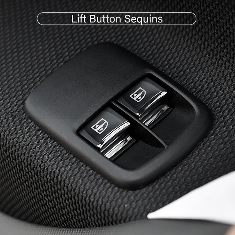 

for Smart Fortwo 453 forfour 453 Car Accessories Door Window Lift Button Trim Stickers Door Glass Control Switch Key Cap Pick