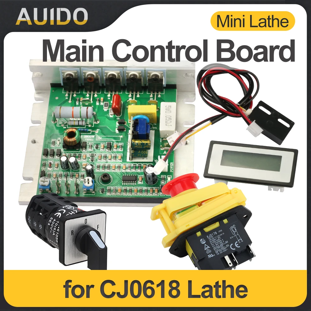 

Main Control Board CJ0618 Digital Display Lathe 220V Control Board Kit CJ0618A-182 Control Panel Assembly