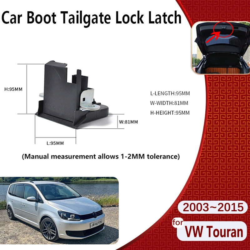 

For Volkswagen VW Touran 2003~2015 1T0827505H Car Trunk Door Lock Actuator Motor Tailgate Boot Rear Trunk Lock Car Accessories