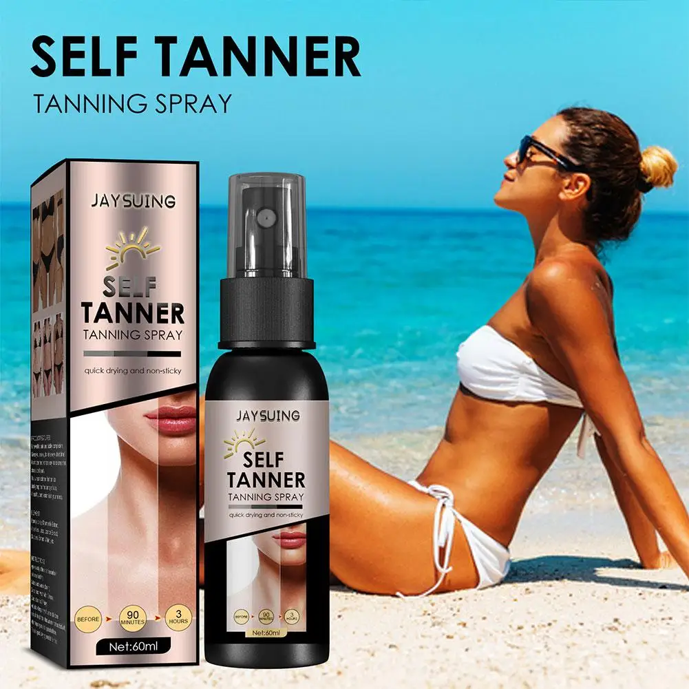 

Self Tanning Spray Quickly Body Face Bronzer Sunless Moisturizing Tan Tanner Sun Nourishing Fake Brown Tanning Accelerator O1G8