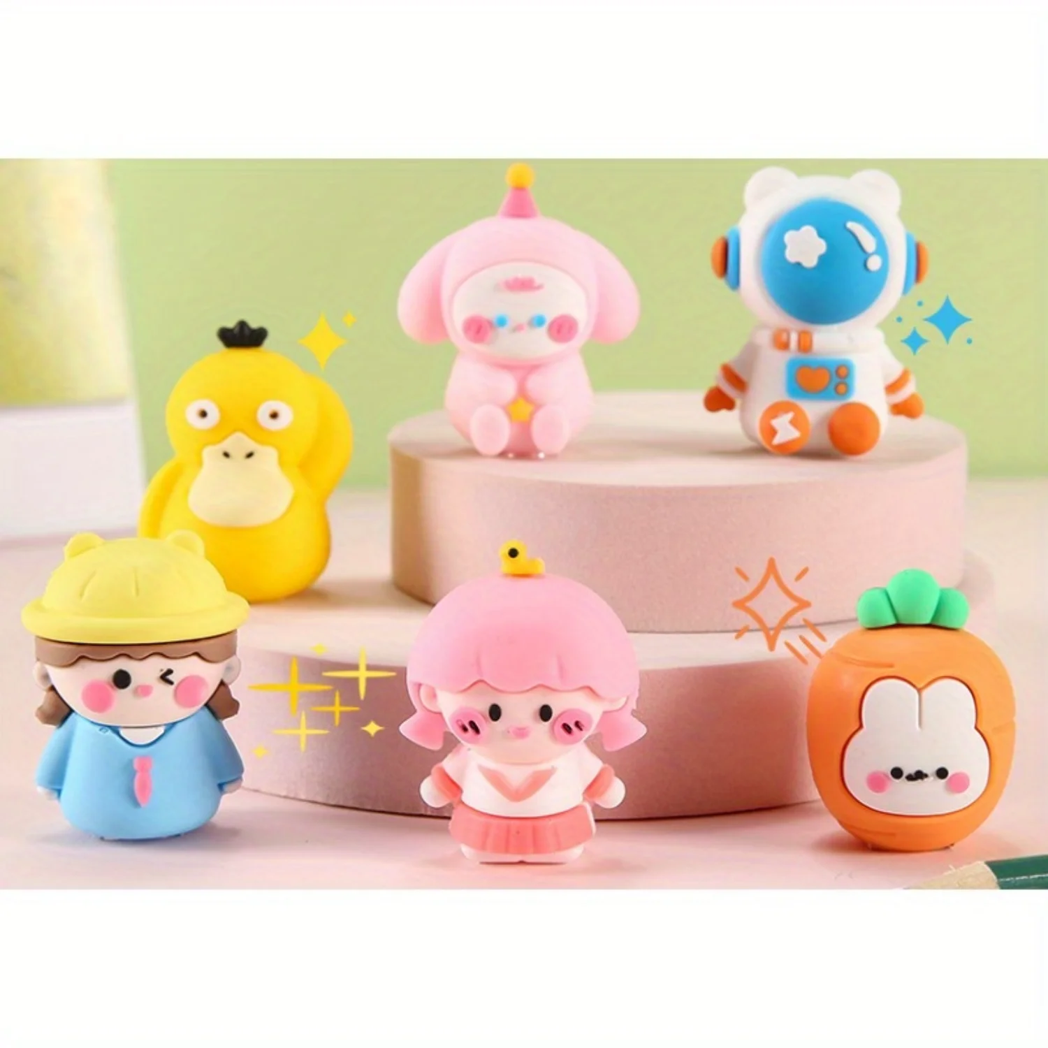 Creative Cartoon Pencil Sharpener Silicone Pen Sharpener Student Pencil Manual Pencil Sharpener Portable