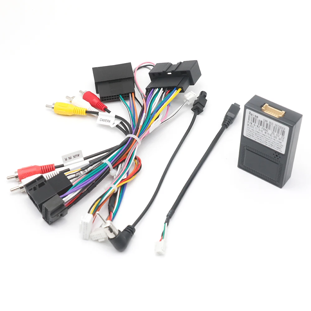 Car 16pin Wiring Harness Adapter Canbus Box Decoder Android Radio Power Cable for Ford Kuga B-MAX Ecosport Fiesta Ranger 2014