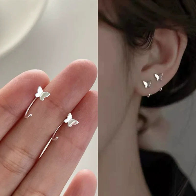 Trendy Mini Rhinestones Stud Earrings for Women Girls Daily Jewelry Cute Round Geometry Small Earrings Accessories - detail 13