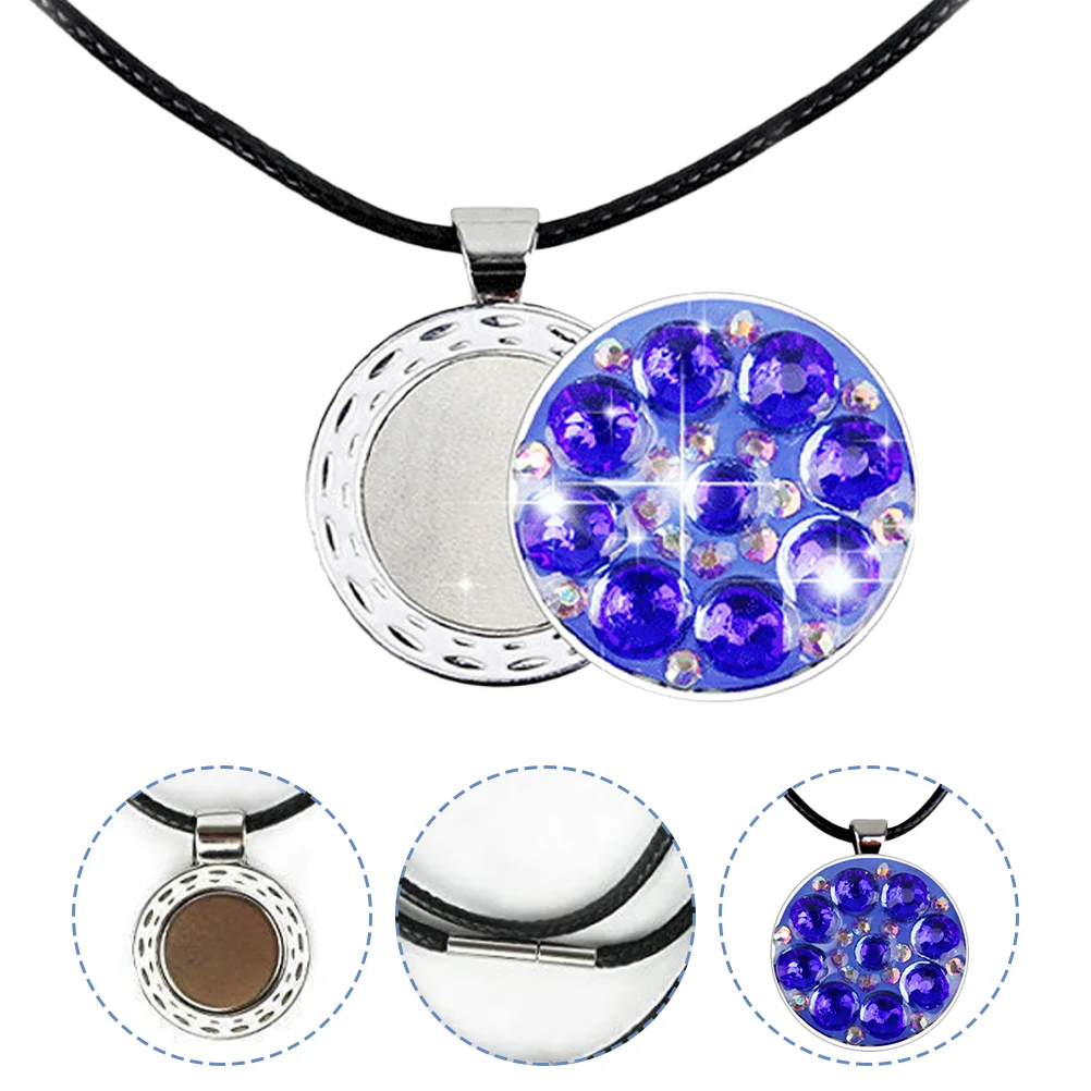 Metal Ball Marker Necklace Outdoor Golf Hat Markers Portable Golf Marker Clip Golfing Supply golf ball marker