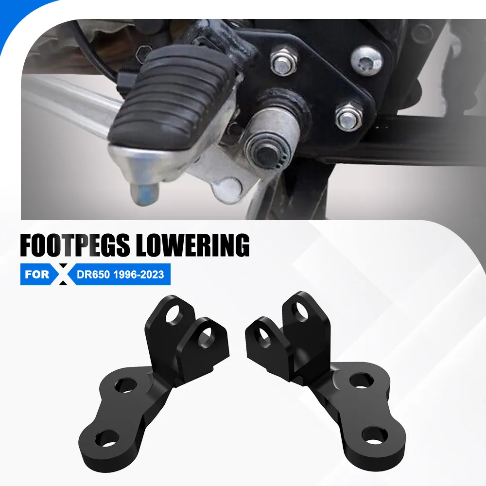 

Motorcycle Rider Footpeg Lowering Kit For Suzuki DR650 1996-2023 Foot Peg Kits DR650S DR650SE Lowered Footpeg Footrest Bracket
