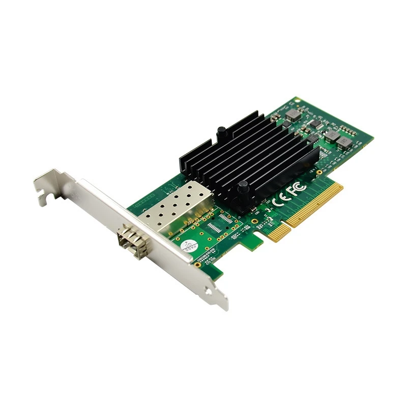 1 PCS Server Fiber Optic Network Card Single Optical Port Network Card 10G SFP+ 82599EN Chip PCIE X4