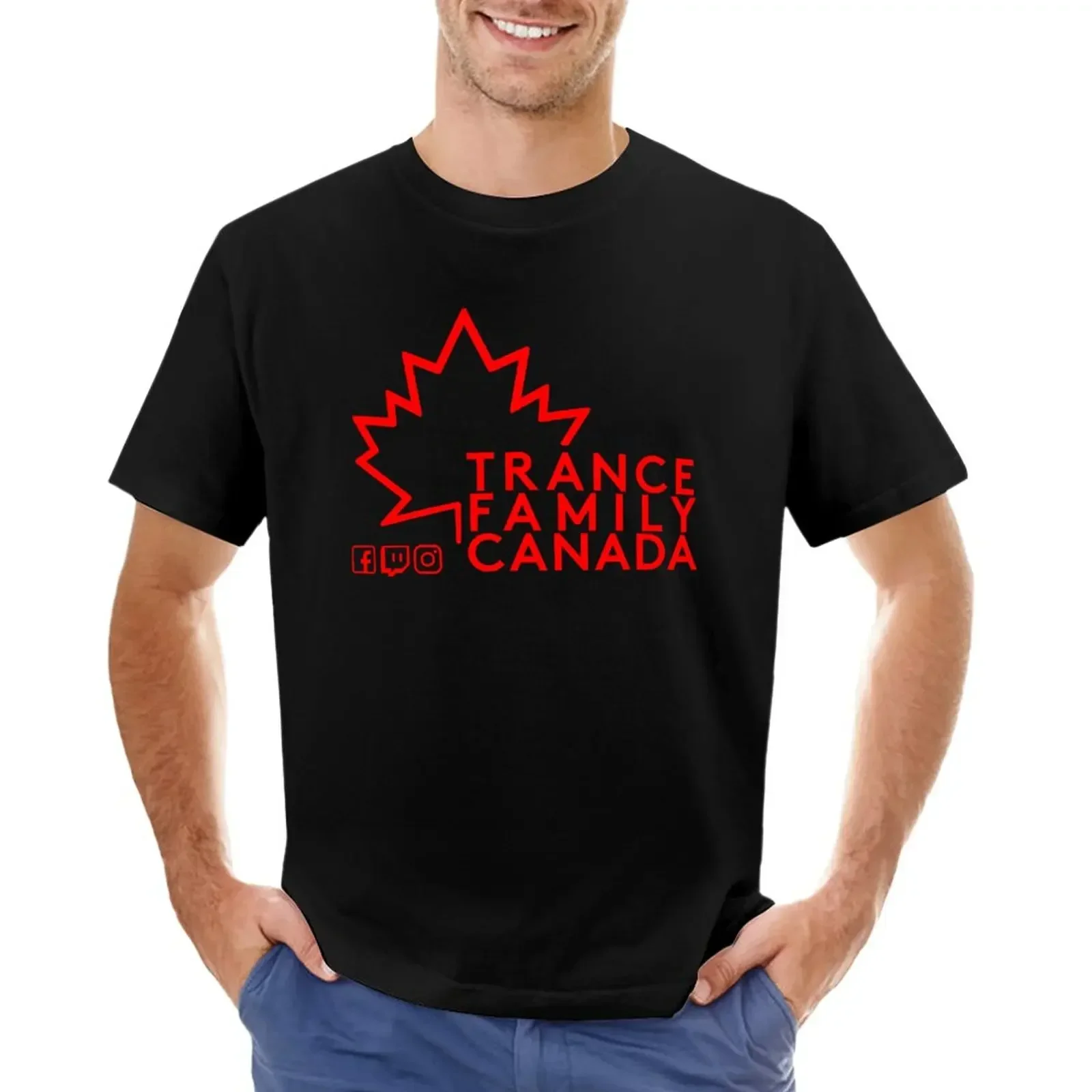 

Trance Family Canada T-Shirt vintage clothes summer top Men's t shirts for mens designer clothing funny vintage graphic t shirts