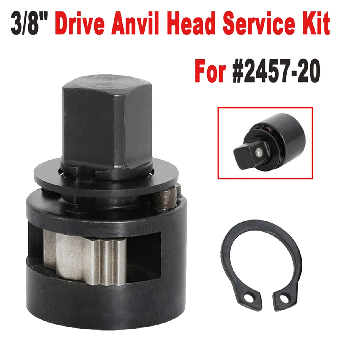 Suitable for Milwaukee 2457-20, Wrench Anvil, Service Kit 42-06-1030 M12 Ratchet 3/8 Fuel Head Rebuild Kit