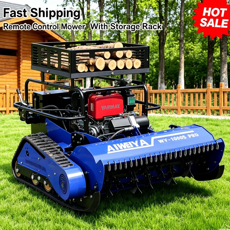 Customized Hot Sale Cordless Lawn Mower Remote Control Lawn Mower Zero Turn Lawn Mower Height Adjustable Cutting