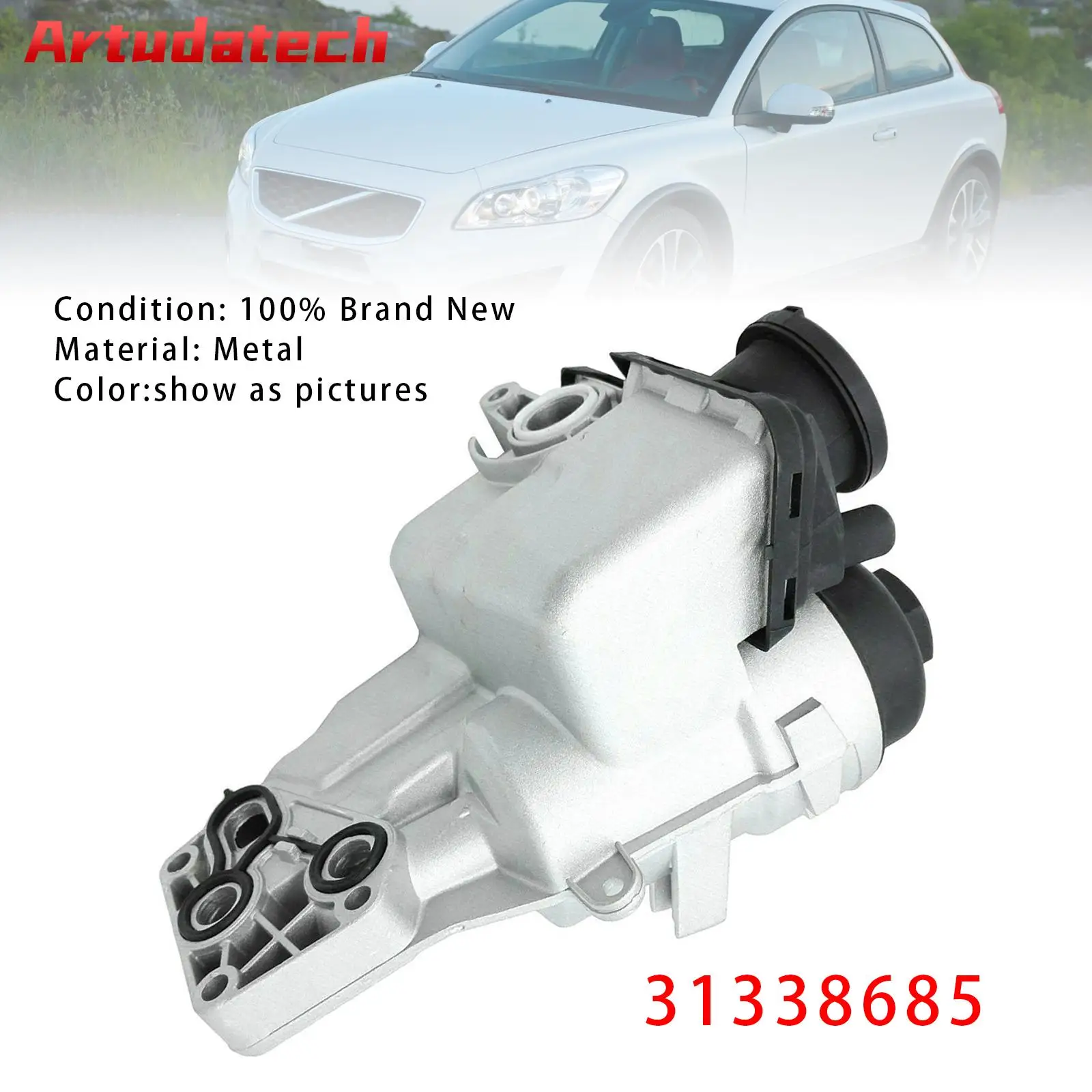 

Artudatech Oil Filter Oil Cooler Assembly For Volvo S40 V50 S60 V60 XC60 XC70 C70 2004-2016 31338685 30684381 30788494 31338684