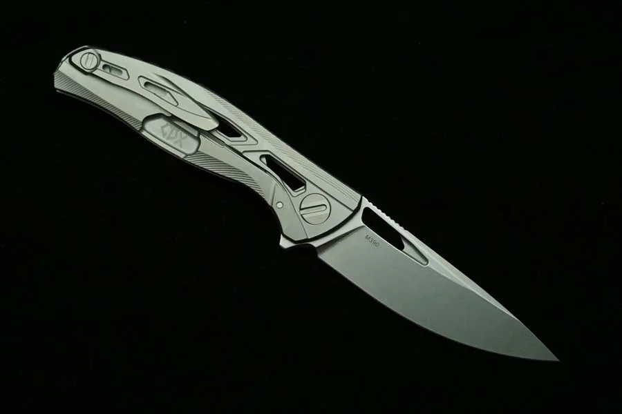 LEMIFSHE New Bear CDX F7 Mark M390 Лезвие Складной нож с ручкой из титанового сплава Открытый Кемпинг Охота Кухня Выживание EDC Инструмент